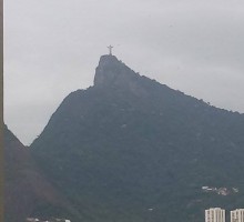 Widok na posąg Jezusa w Rio
